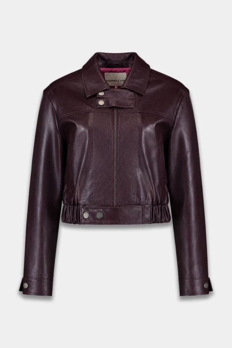 Harper & Yve blauwe dames jas | Vooraanzicht