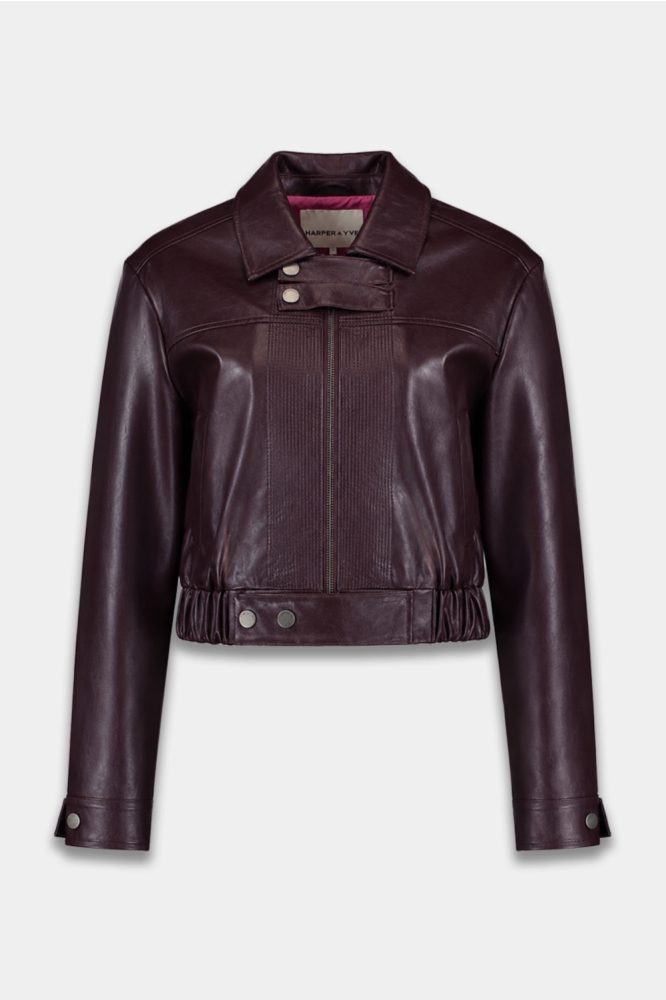 Harper & Yve blauwe dames jas | Vooraanzicht
