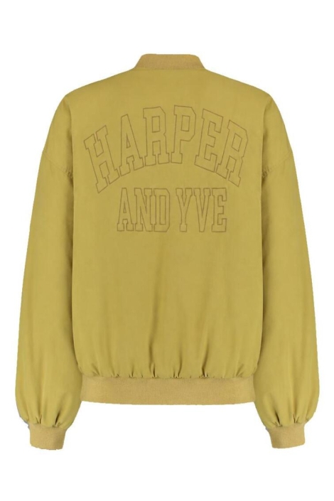 Harper & Yve gele dames jas | Achteraanzicht