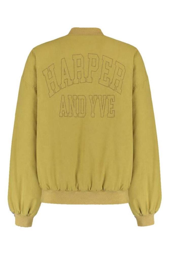 Harper & Yve gele dames jas | Achteraanzicht