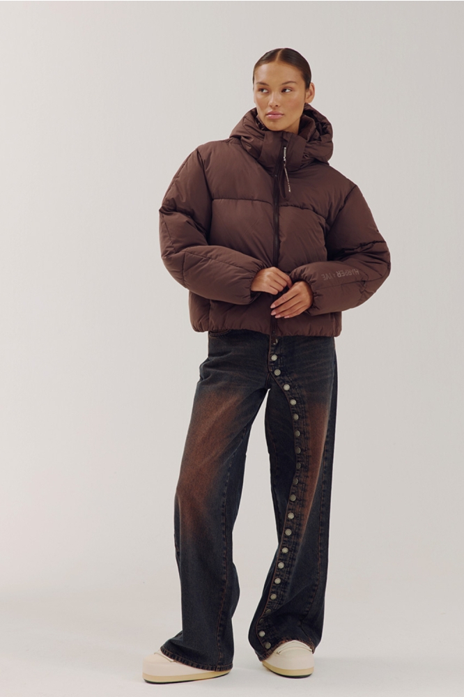 Harper & Yve bruine dames jas |