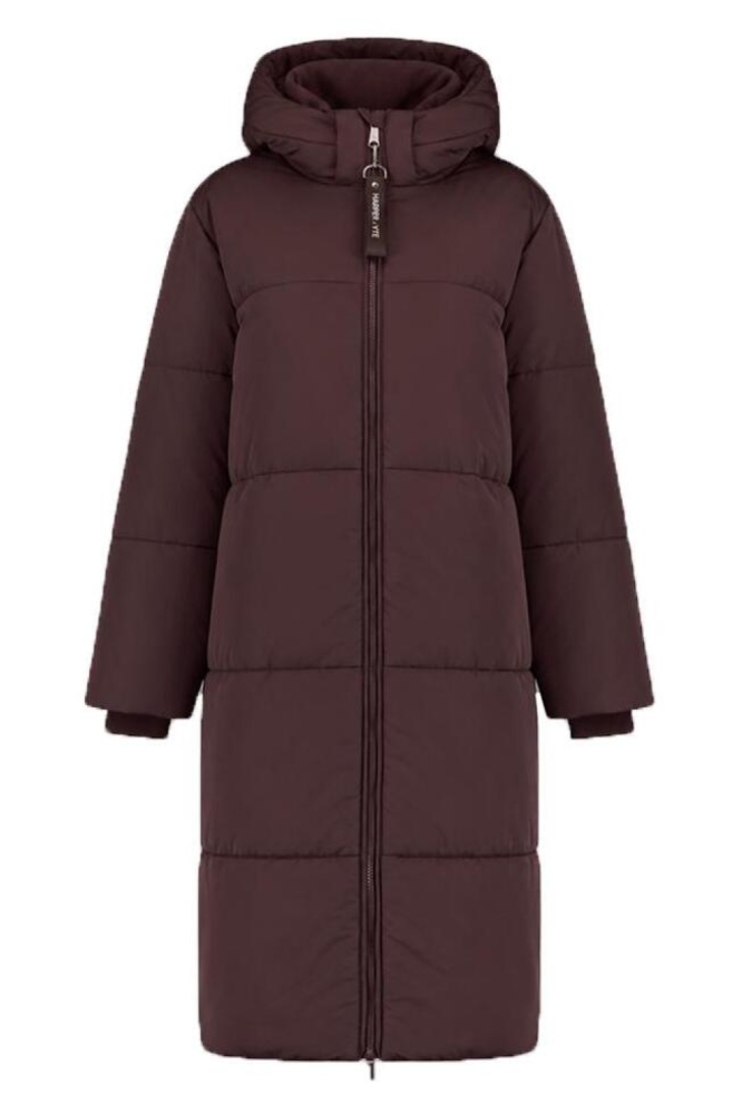 Harper & Yve bruine dames jas | Vooraanzicht