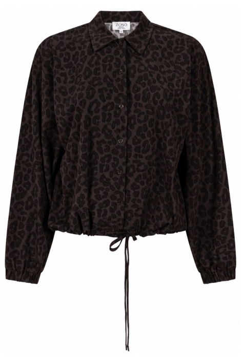Zoso bruine dames blouse | Vooraanzicht