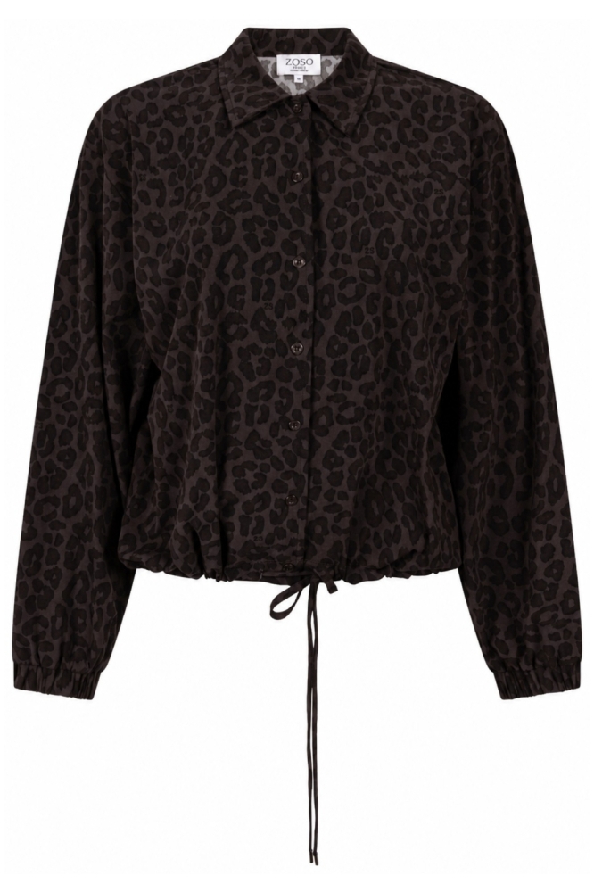 Zoso bruine dames blouse | Vooraanzicht
