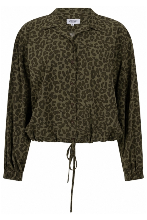 Zoso groene dames blouse | Vooraanzicht