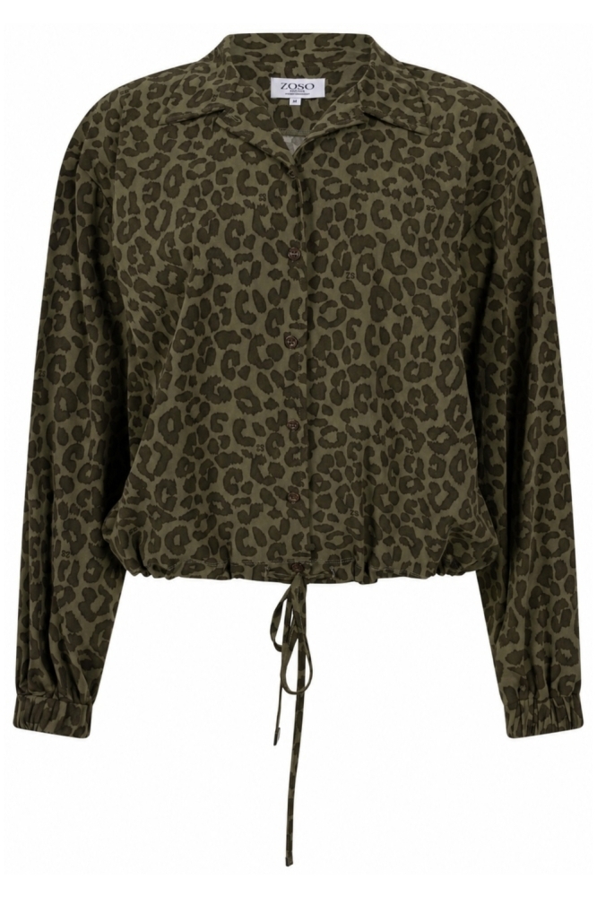 Zoso groene dames blouse | Vooraanzicht