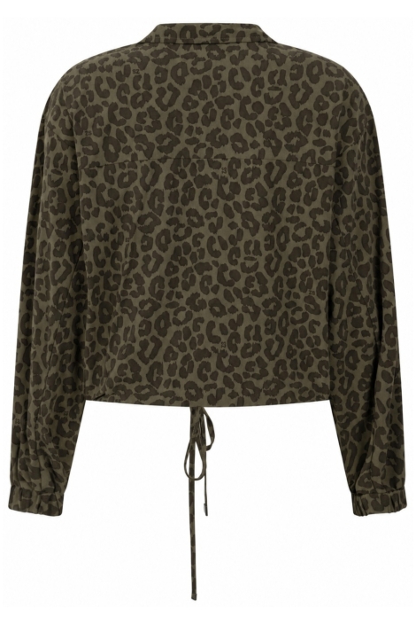 Zoso groene dames blouse | Achteraanzicht
