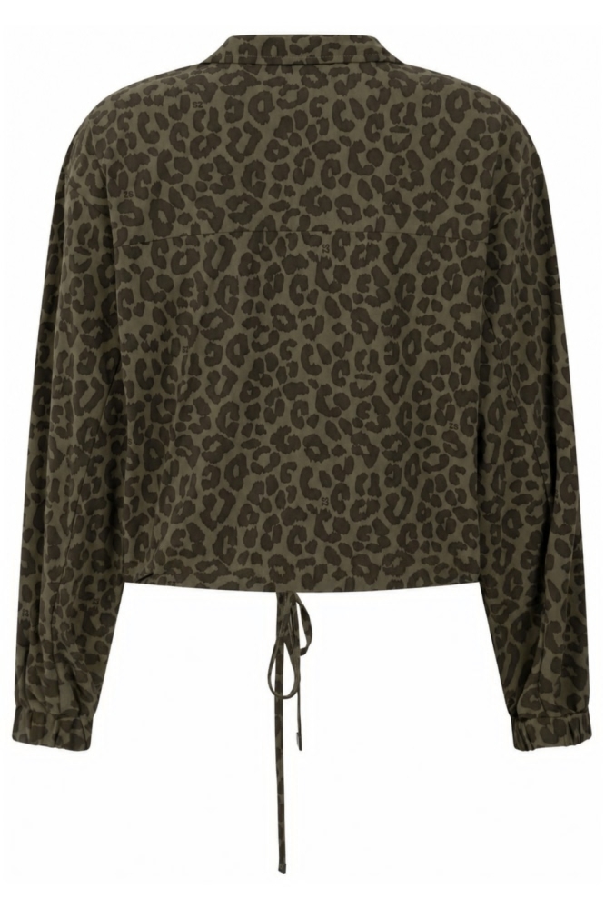 Zoso groene dames blouse | Achteraanzicht