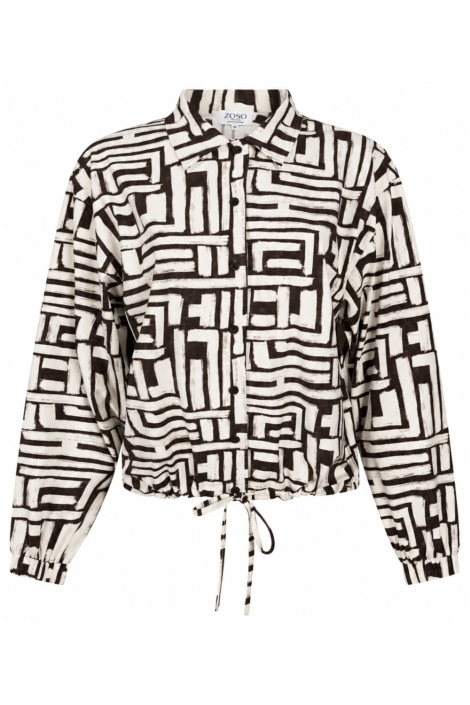 Zoso beige dames blouse | Vooraanzicht