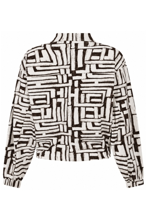 Zoso beige dames blouse | Achteraanzicht