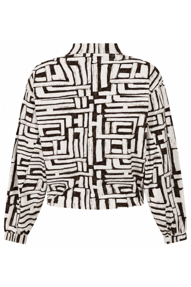 Zoso beige dames blouse | Achteraanzicht