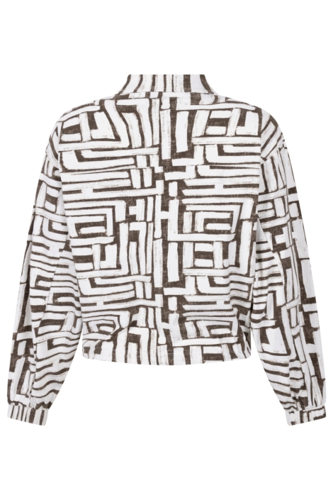 Zoso beige dames blouse | Achteraanzicht