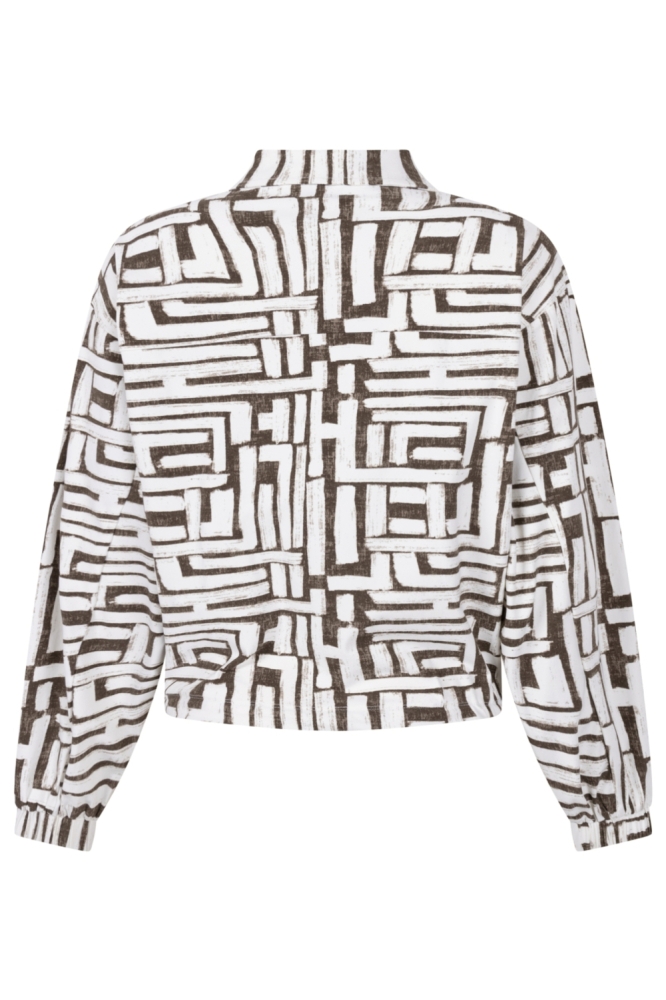Zoso beige dames blouse | Achteraanzicht