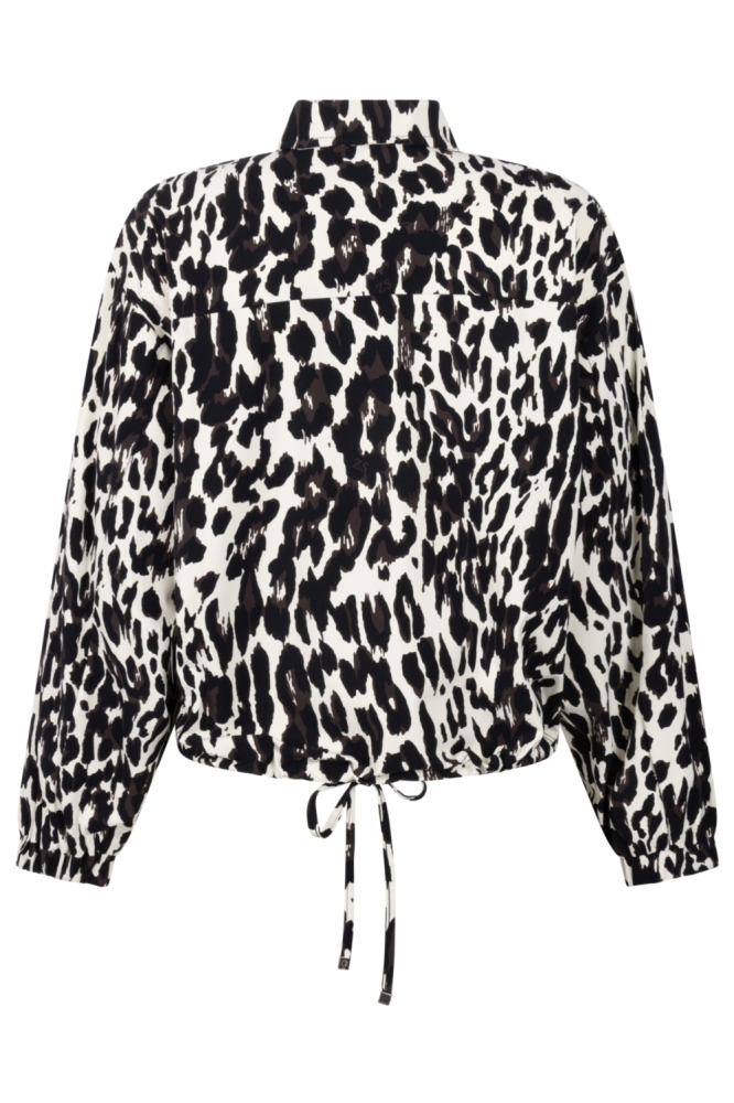 Zoso bruine dames blouse | Achteraanzicht