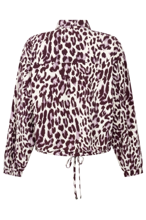 Zoso bordeaux dames blouse | Achteraanzicht