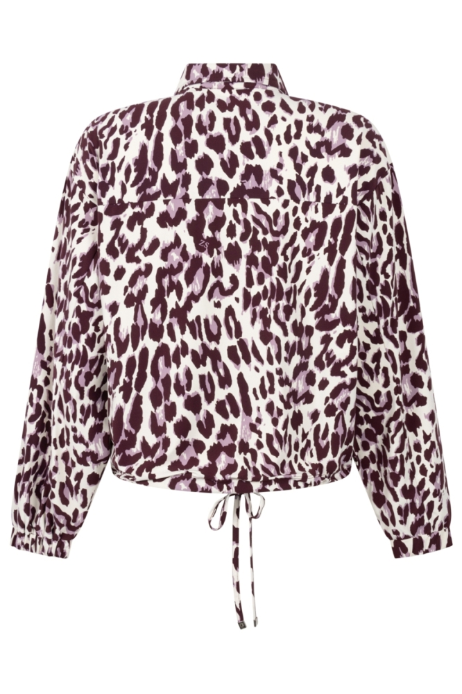 Zoso bordeaux dames blouse | Achteraanzicht