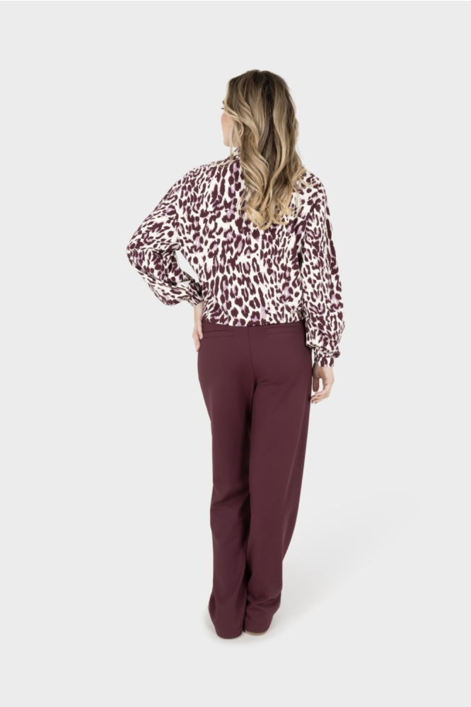 Zoso bordeaux dames blouse | Model