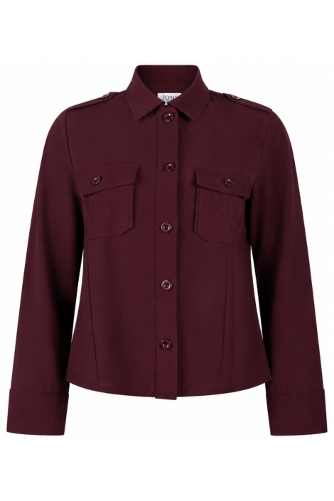 Zoso bordeaux dames vest | Vooraanzicht