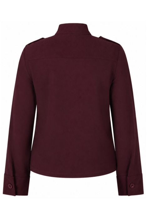 Zoso bordeaux dames vest | Achteraanzicht