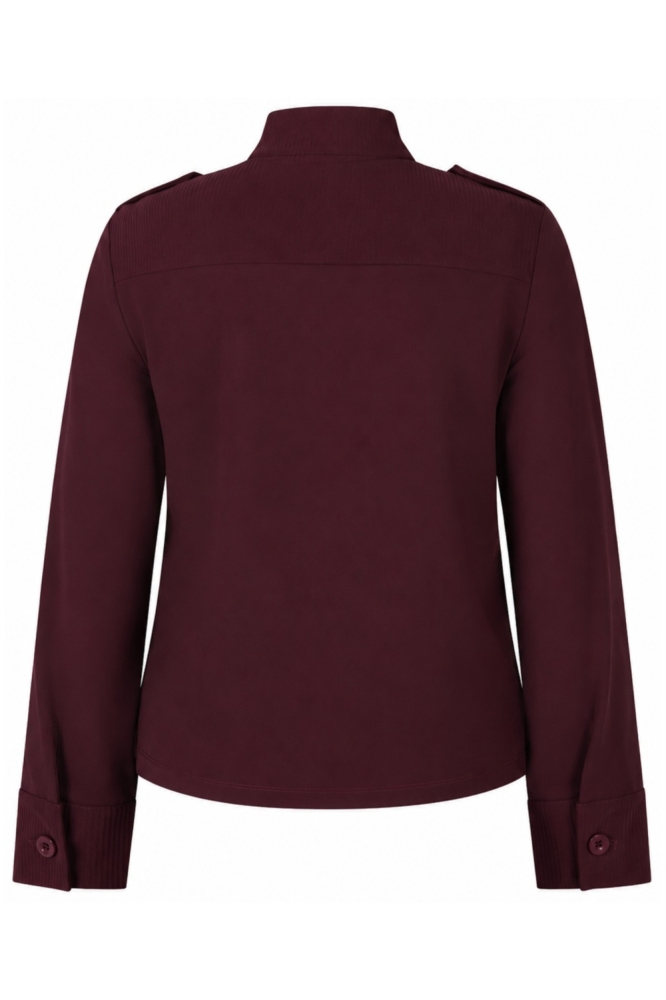 Zoso bordeaux dames vest | Achteraanzicht