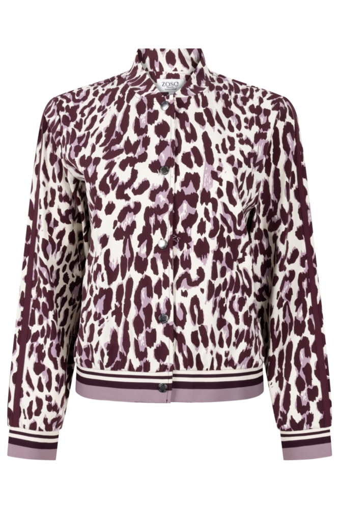 Zoso bordeaux dames vest | Vooraanzicht