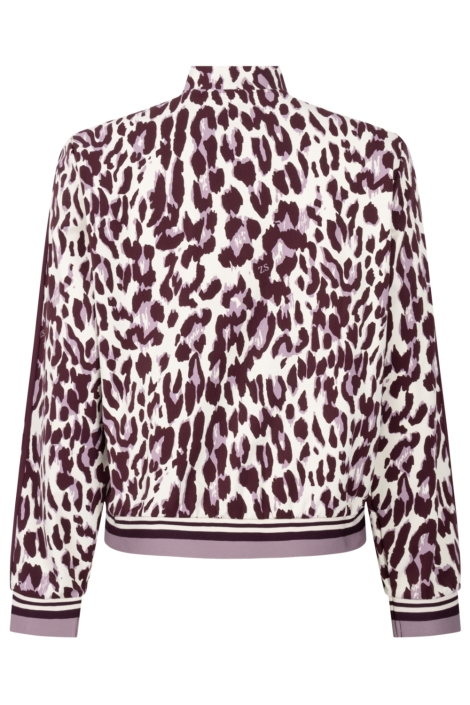 Zoso bordeaux dames vest | Achteraanzicht