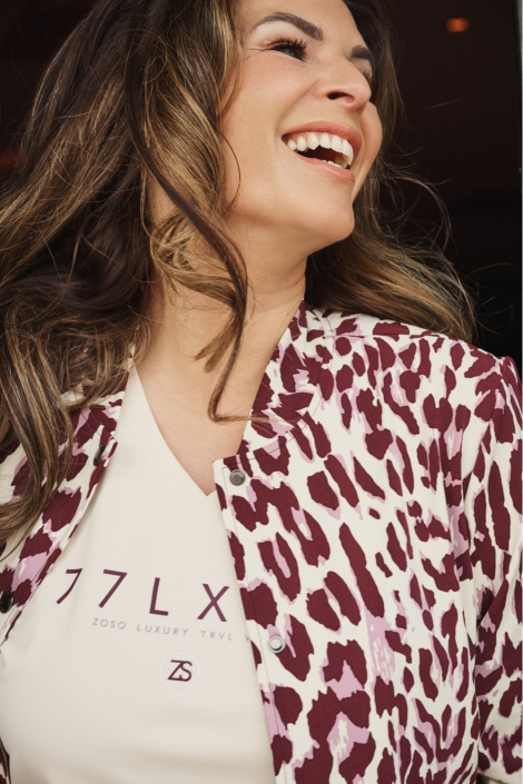 Zoso bordeaux dames vest | Kleurstaal