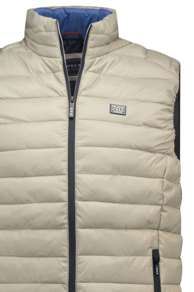 NZA taupe heren jas | Close up