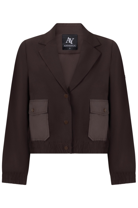 Ann&You bruine dames blazer | Vooraanzicht