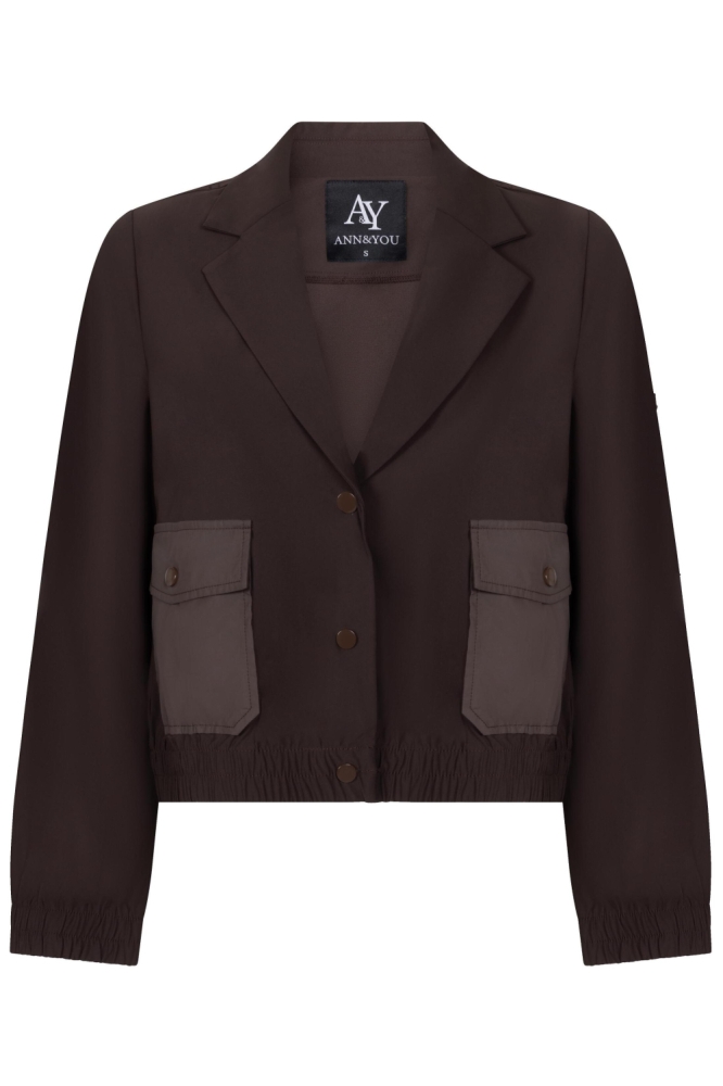 Ann&You bruine dames blazer | Vooraanzicht