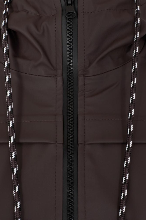 Freequent bruine dames jas | Close up