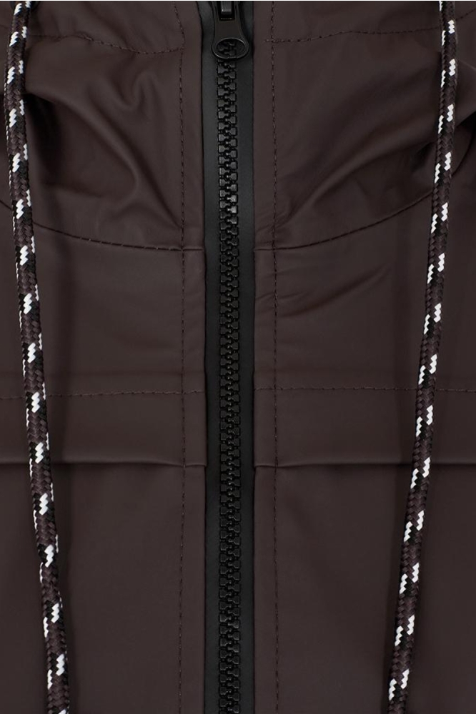 Freequent bruine dames jas | Close up