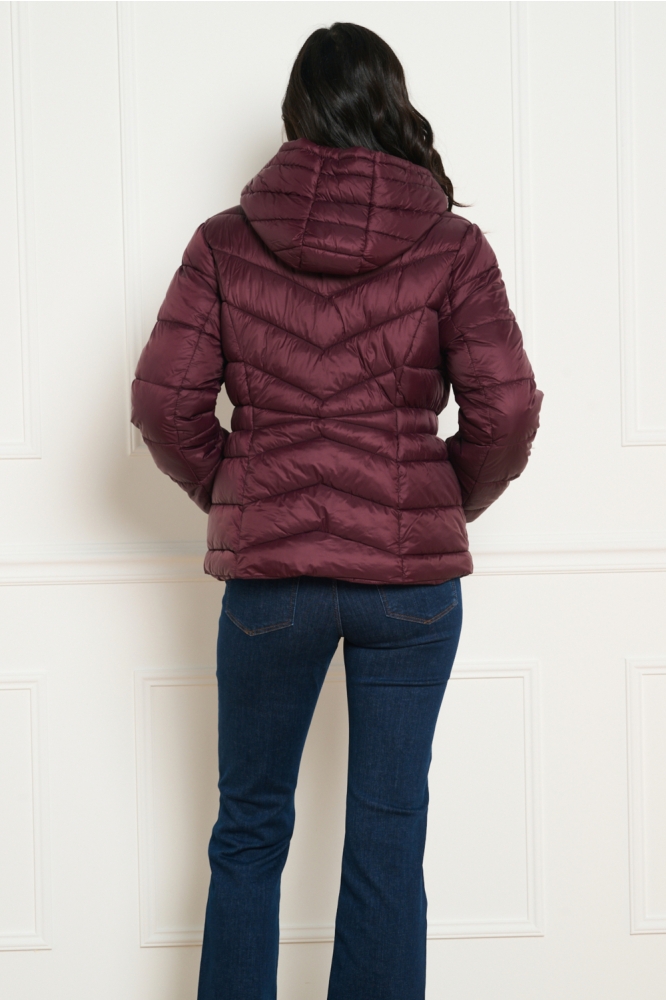LolaLiza bordeaux dames jas | Model achteraanzicht