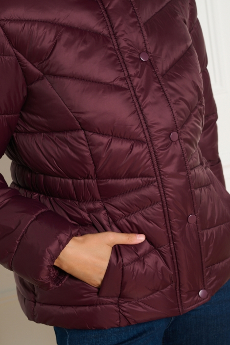 LolaLiza bordeaux dames jas | Close up