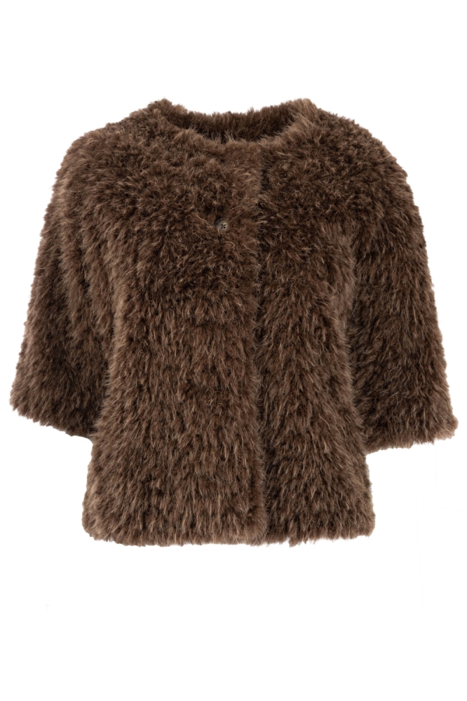 NED bruine dames vest | Vooraanzicht