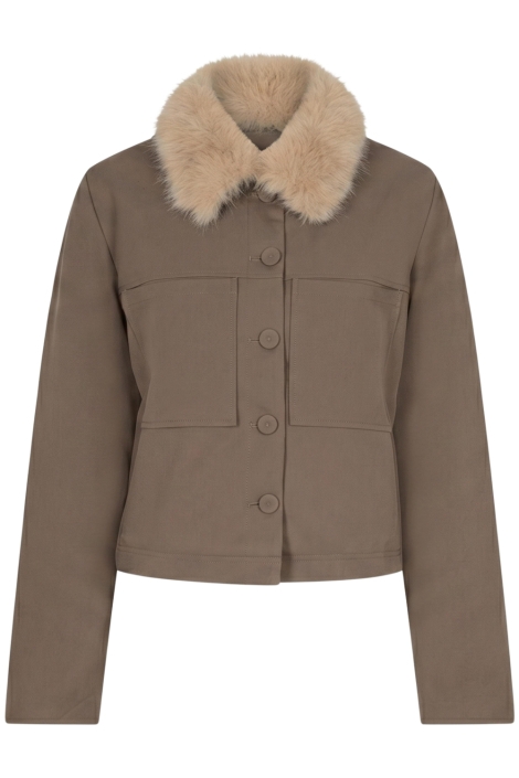 Red Button bruine dames jas | Vooraanzicht