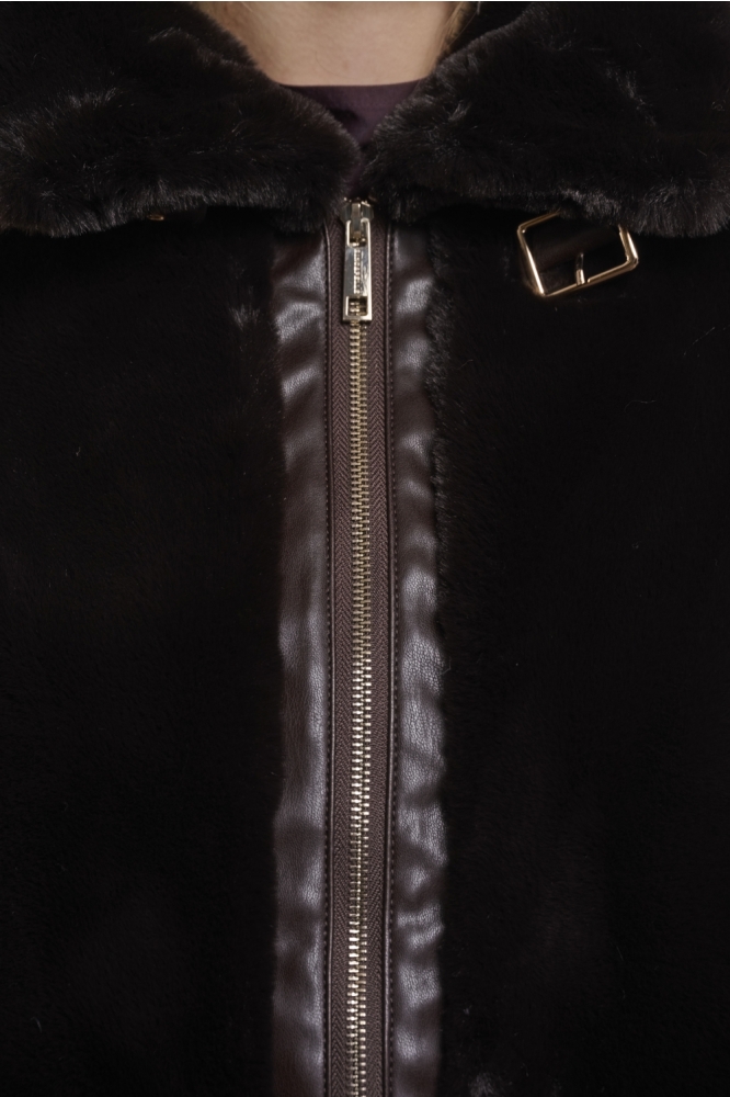 Rino & Pelle bruine dames jas | Close up
