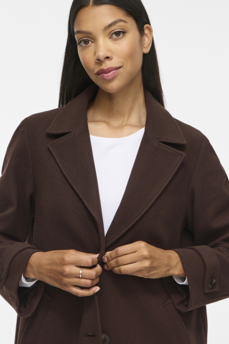 Vila bruine dames jas | Kleurstaal