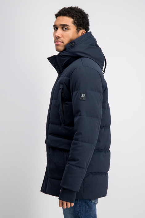 Gabbiano blauwe heren jas | Model zijaanzicht