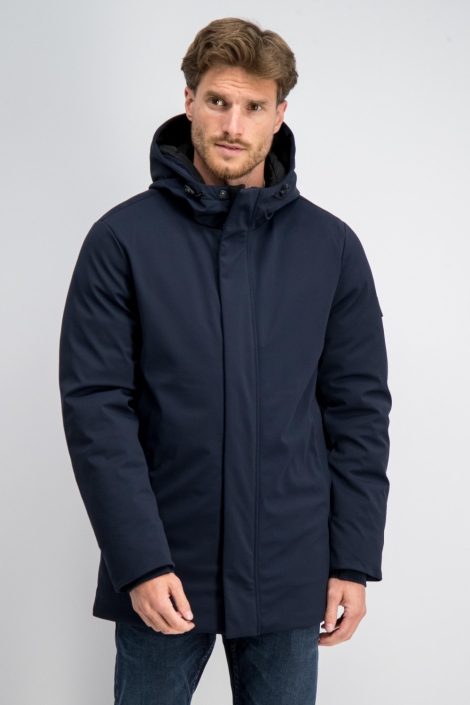 Gabbiano blauwe heren jas | Model vooraanzicht