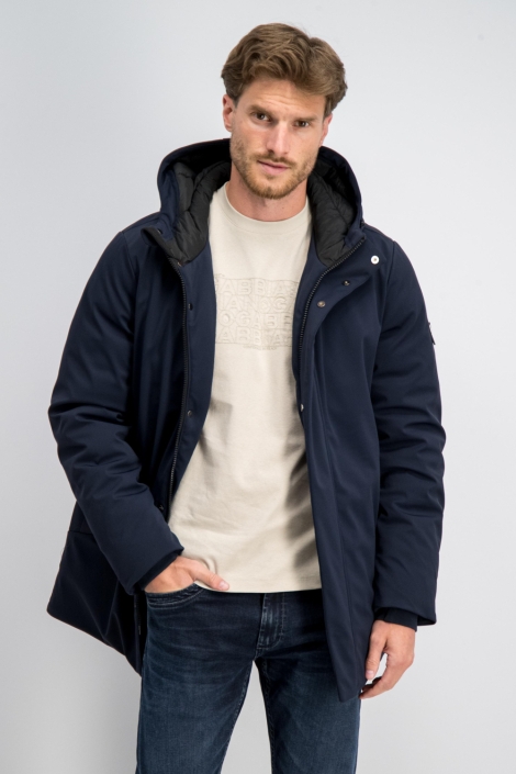 Gabbiano blauwe heren jas | Model vooraanzicht