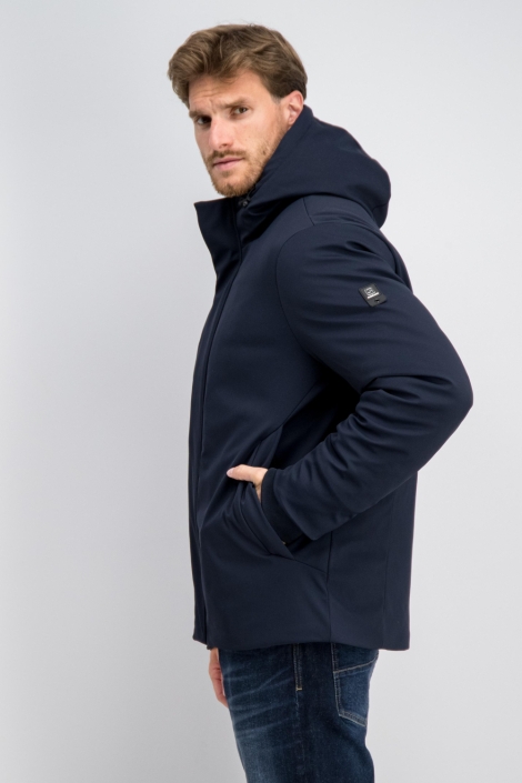 Gabbiano blauwe heren jas | Model zijaanzicht