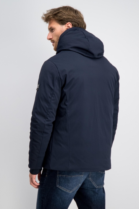 Gabbiano blauwe heren jas | Model achteraanzicht