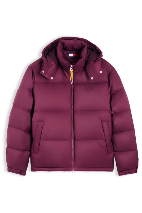 Tommy Jeans bordeaux heren jas | Vooraanzicht