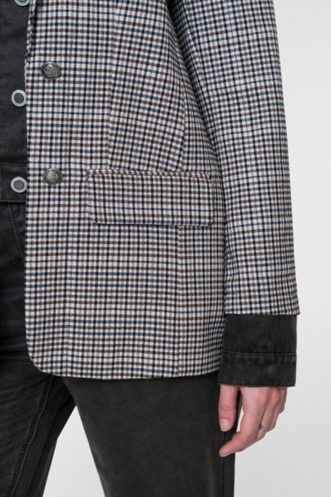 Geisha bruine dames blazer | Close up