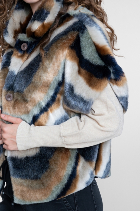 Geisha camel dames jas | Kleurstaal
