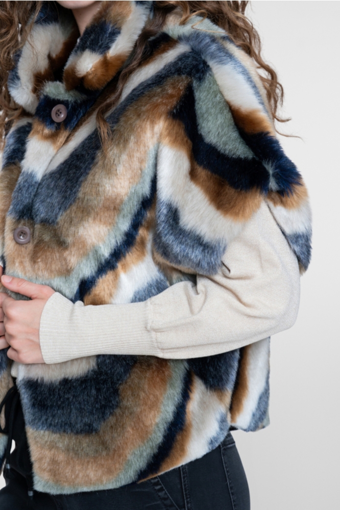 Geisha camel dames jas | Kleurstaal