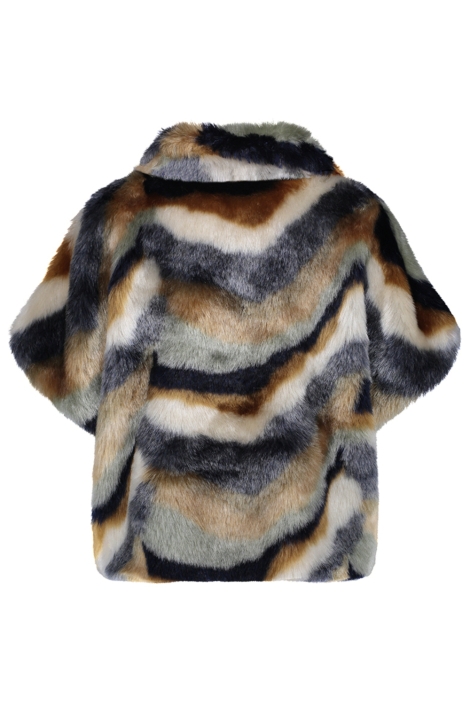 Geisha camel dames jas | Achteraanzicht