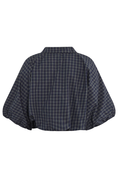 SisterS point blauwe dames blouse | Achteraanzicht