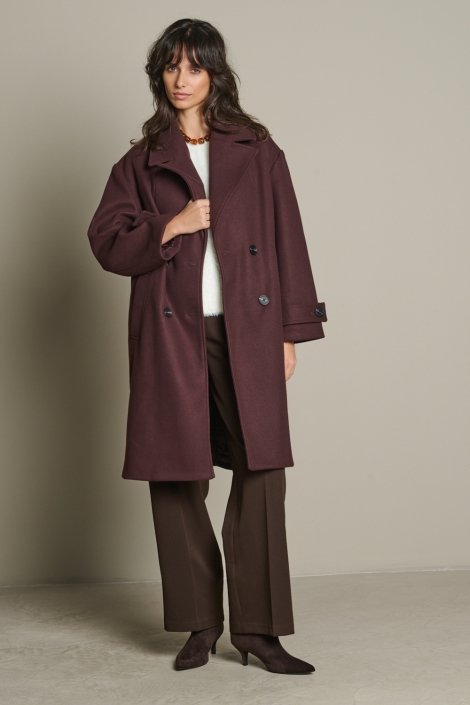 LolaLiza bruine dames jas | Model vooraanzicht